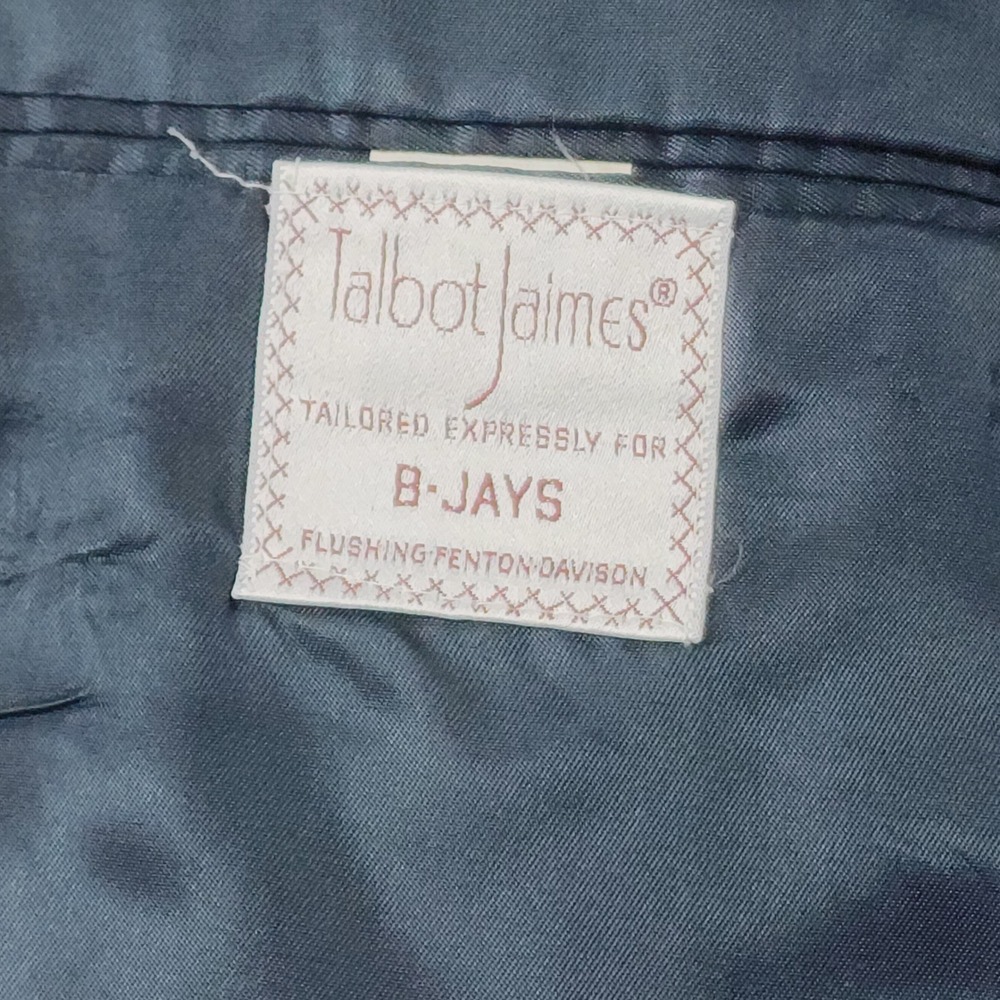 Vintage Mens 48R Navy Blue Blazer Jacket USA Made Talbot Jaimes Suit Coat - Picture 6 of 11